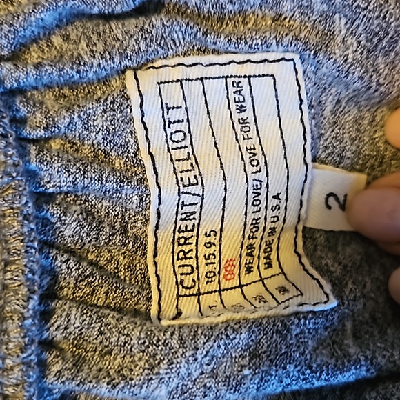 Current/Elliott THE RUFFLE Top Gray Off Shoulder Top - Picture 7 of 11